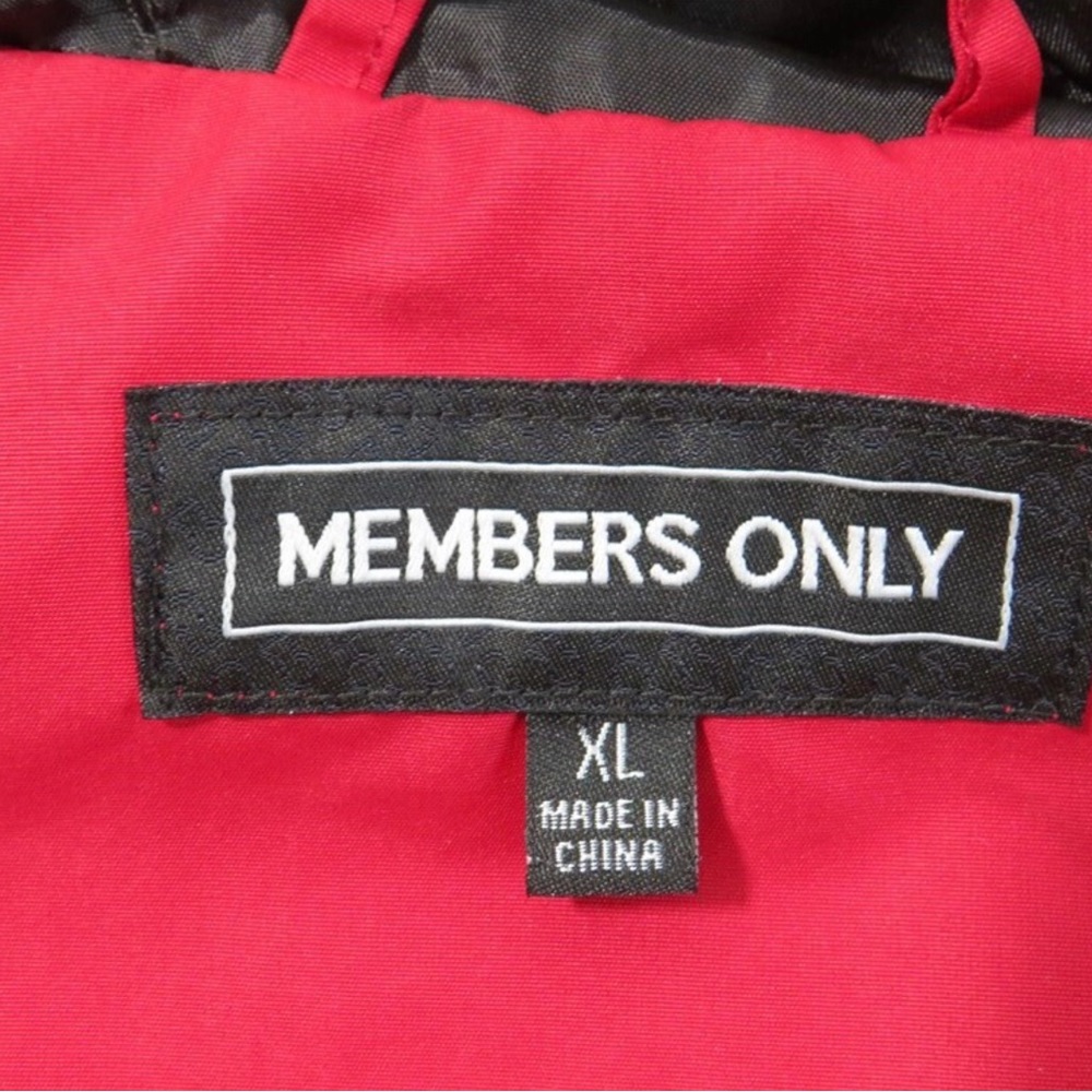 Members Only Quarter Zip Pullover Jacket - Red, W… - image 5